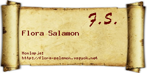 Flora Salamon névjegykártya